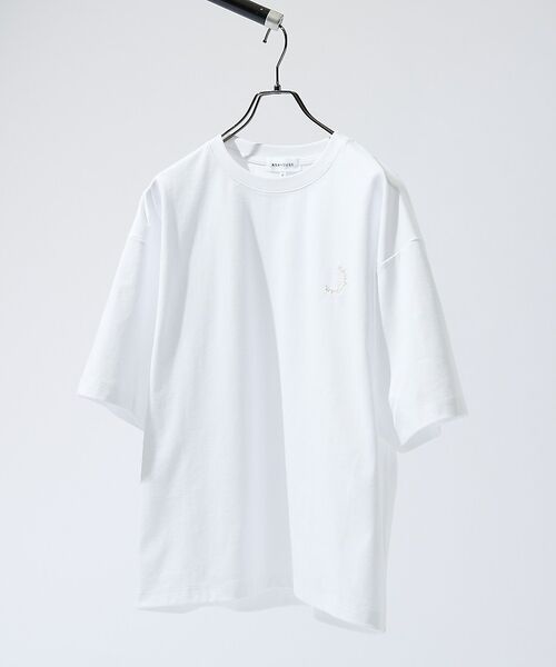 ABAHOUSE / アバハウス Tシャツ | サークルロゴ ワンポイント 刺繍Tシャツ【予約】 | 詳細2