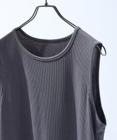 ABAHOUSE / アバハウス キャミソール・チューブトップ | ストレッチテレコ クルーネック タンクトップ
