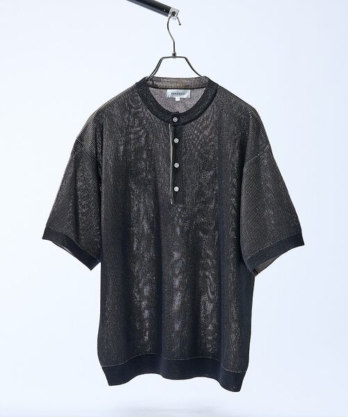 ABAHOUSE / アバハウス Tシャツ | ドライタッチ ヘンリーネック シアーニットTシャツ【予約】 | 詳細13