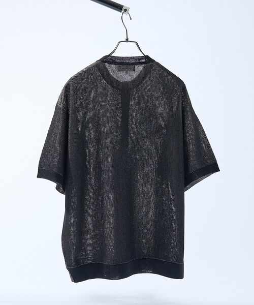 ABAHOUSE / アバハウス Tシャツ | ドライタッチ ヘンリーネック シアーニットTシャツ【予約】 | 詳細14