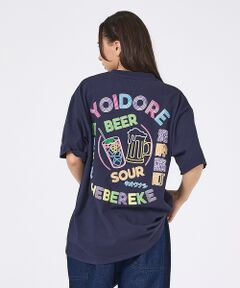 ABAHOUSE / アバハウス Tシャツ | 【YOIDORE/ヨイドレ 】刺繍MIX グラフィックプリント クルーネックTシ