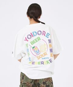 ABAHOUSE / アバハウス Tシャツ | 【YOIDORE/ヨイドレ 】刺繍MIX グラフィックプリント クルーネックTシ
