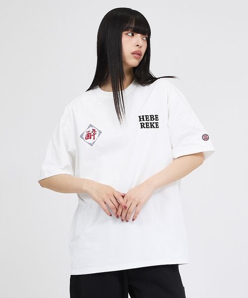 ABAHOUSE / アバハウス Tシャツ | 【YOIDORE/ヨイドレ 】刺繍MIX グラフィックプリント クルーネックTシ | 詳細8