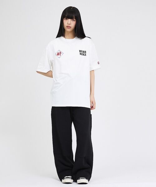 ABAHOUSE / アバハウス Tシャツ | 【YOIDORE/ヨイドレ 】刺繍MIX グラフィックプリント クルーネックTシ | 詳細9