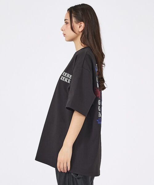 ABAHOUSE / アバハウス Tシャツ | 【YOIDORE/ヨイドレ 】刺繍MIX グラフィックプリント クルーネックTシ | 詳細12