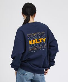 ABAHOUSE / アバハウス スウェット | 【KELTY / ケルティ】フロッキーバックロゴプリントスウェット/ ユニセック
