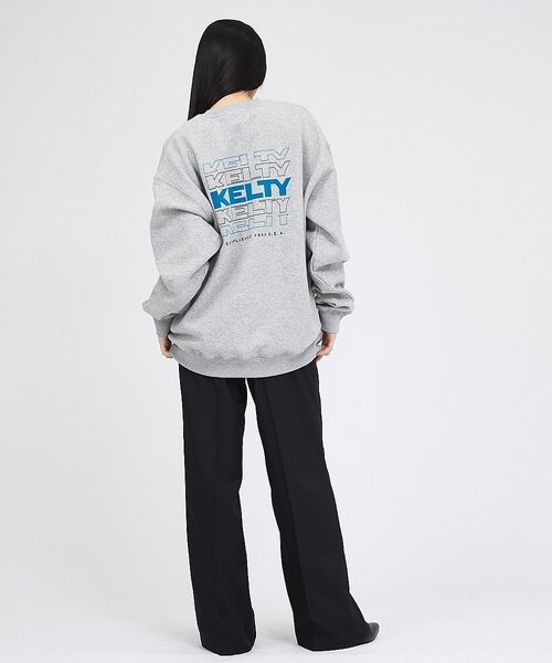 ABAHOUSE / アバハウス スウェット | 【KELTY / ケルティ】フロッキーバックロゴプリントスウェット/ ユニセック | 詳細3