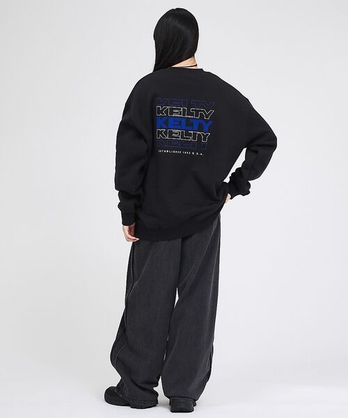 ABAHOUSE / アバハウス スウェット | 【KELTY / ケルティ】フロッキーバックロゴプリントスウェット/ ユニセック | 詳細22
