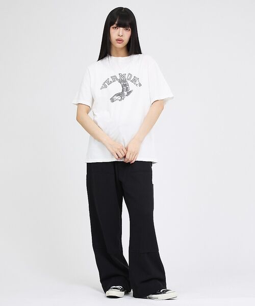 ABAHOUSE / アバハウス Tシャツ | 【REMI RELIEF / レミレリーフ】SP加工 / VERMONT ロゴT | 詳細9