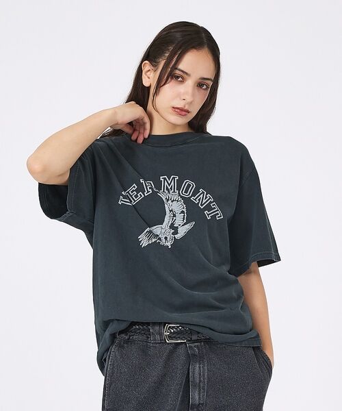 ABAHOUSE / アバハウス Tシャツ | 【REMI RELIEF / レミレリーフ】SP加工 / VERMONT ロゴT | 詳細21