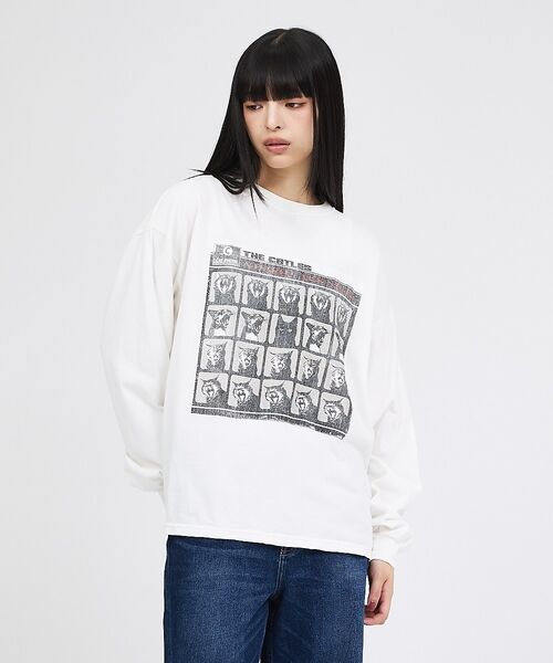 ABAHOUSE / アバハウス Tシャツ | 【REMI RELIEF / レミレリーフ】P加⼯20/天竺 AHARD CAT | 詳細3