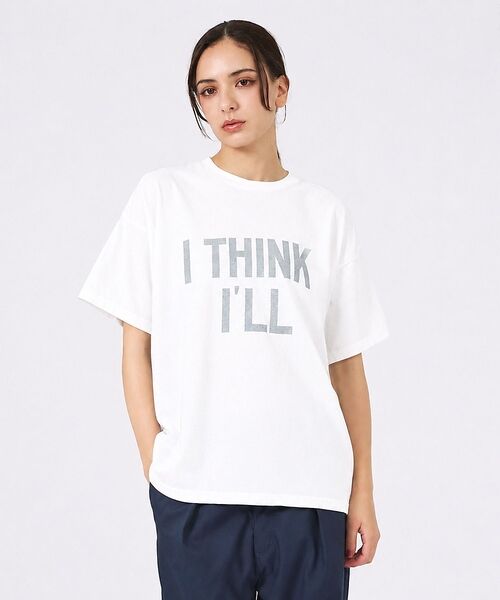 ABAHOUSE / アバハウス Tシャツ | 【REMI RELIEF / レミレリーフ】16/天竺T/ メッセージTシャツ（ホワイト系その他1）
