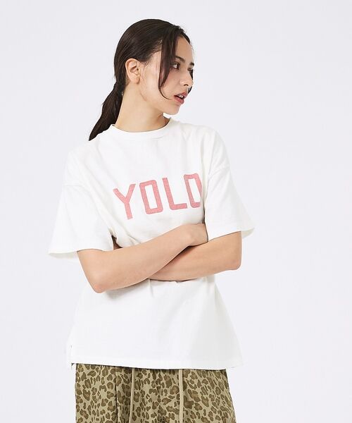 ABAHOUSE / アバハウス Tシャツ | 【REMI RELIEF / レミレリーフ】16/天竺T/ メッセージTシャツ | 詳細9