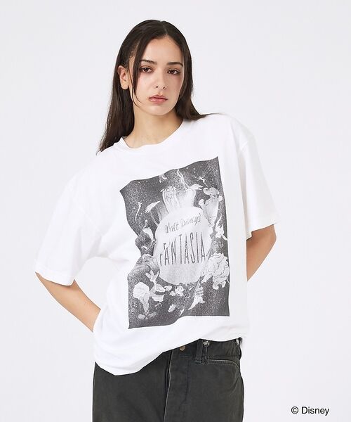 ABAHOUSE / アバハウス Tシャツ | 【JOHNBULL/ジョンブル】FANTASIA ファンタジア Tシャツ / D（ホワイト系その他2）