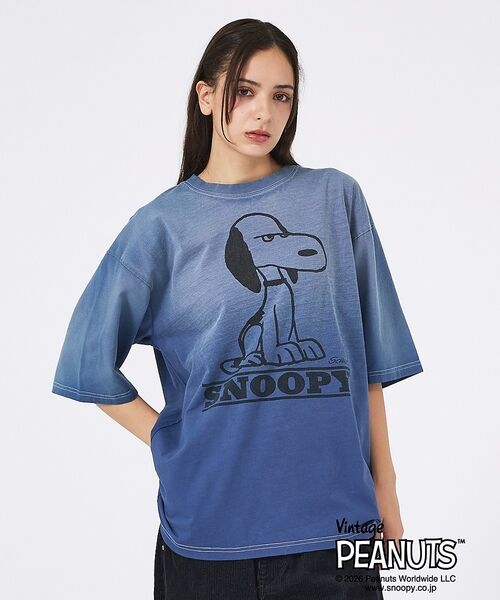 ABAHOUSE / アバハウス Tシャツ | 【JOHNBULL/ジョンブル】PEANUTS SNOOPY / ピーナッツ ス（ネイビー）