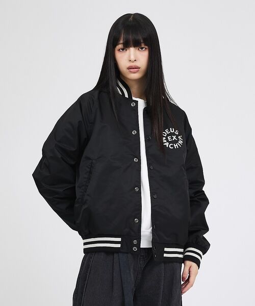 ABAHOUSE / アバハウス ブルゾン | 【DEUS EX MACHINA / デウス】Stadium Jacket /（ブラック）