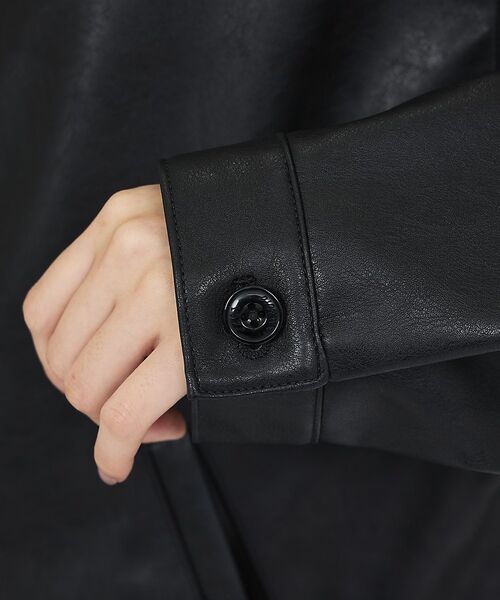 ABAHOUSE / アバハウス アウター | 【Dickies / ディッキーズ】フェイクレザー アイゼンハワージャケット / | 詳細12