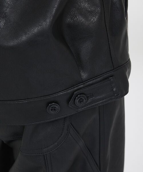ABAHOUSE / アバハウス アウター | 【Dickies / ディッキーズ】フェイクレザー アイゼンハワージャケット / | 詳細14