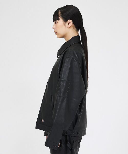 ABAHOUSE / アバハウス アウター | 【Dickies / ディッキーズ】フェイクレザー アイゼンハワージャケット / | 詳細8