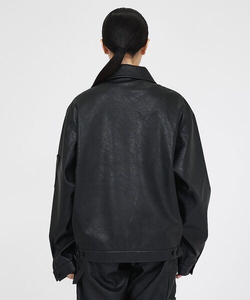 ABAHOUSE / アバハウス アウター | 【Dickies / ディッキーズ】フェイクレザー アイゼンハワージャケット / | 詳細9