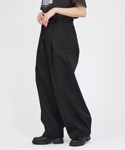 ABAHOUSE / アバハウス パンツ | 【Dickies / ディッキーズ】ツイル カーブパンツ / DB2039TWI（ブラック）