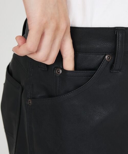 ABAHOUSE / アバハウス パンツ | 【Dickies / ディッキーズ】フェイクレザーペインターパンツ / DB20 | 詳細15