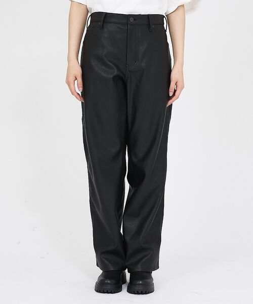 ABAHOUSE / アバハウス パンツ | 【Dickies / ディッキーズ】フェイクレザーペインターパンツ / DB20 | 詳細9