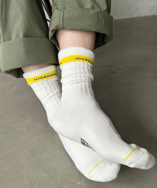 ABAHOUSE / アバハウス ソックス | 【WEEKENDER/ウィークエンダー】ロゴソックス / 靴下 / SOCKS | 詳細2