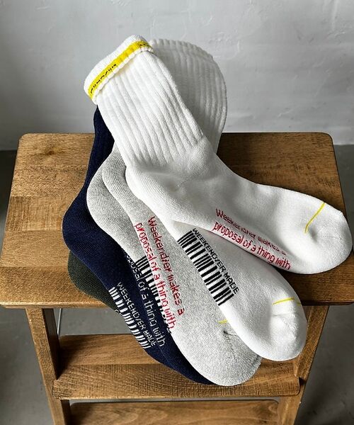 ABAHOUSE / アバハウス ソックス | 【WEEKENDER/ウィークエンダー】ロゴソックス / 靴下 / SOCKS | 詳細6