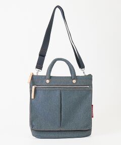 ABAHOUSE / アバハウス ショルダーバッグ | 【HandHARVEST】デニムバージョン ヘルメットBAG/ショルダーバッグF