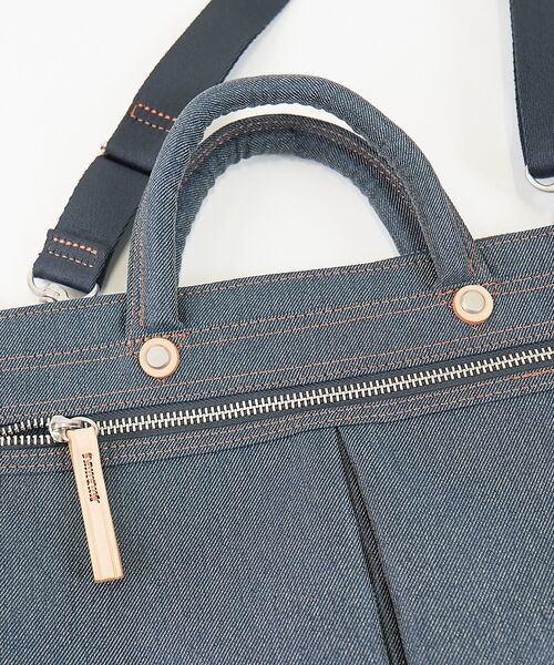 ABAHOUSE / アバハウス ショルダーバッグ | 【HandHARVEST】デニムバージョン ヘルメットBAG/ショルダーバッグF | 詳細1