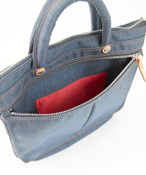 ABAHOUSE / アバハウス ショルダーバッグ | 【HandHARVEST】デニムバージョン ヘルメットBAG/ショルダーバッグF | 詳細9