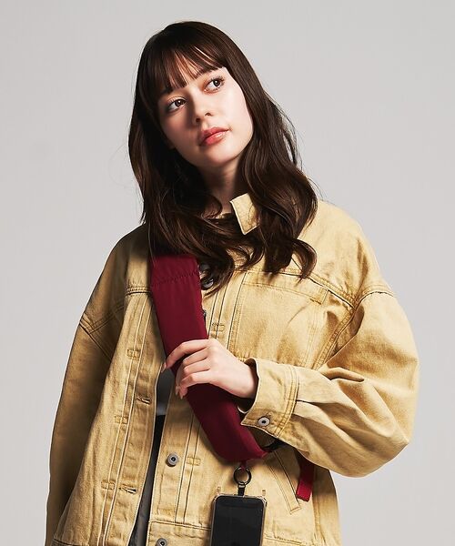 ABAHOUSE / アバハウス モバイルケース | 【WAVE /ウェイブ】WAVE me  Strap bag/ストラップバッグ/（レッド系その他1）