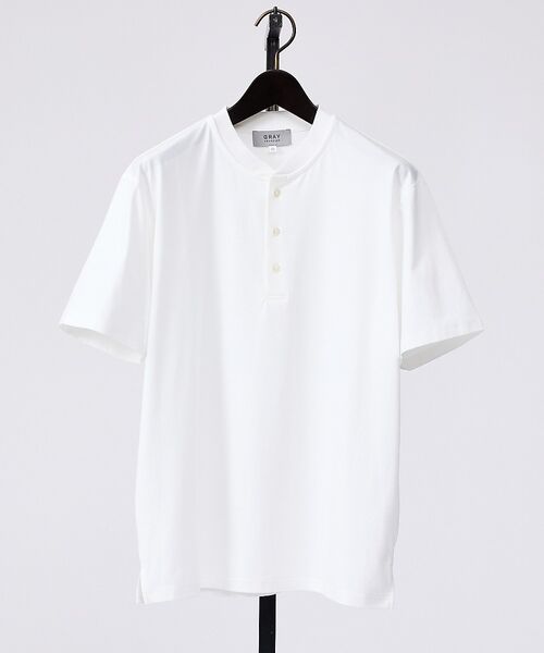 ABAHOUSE / アバハウス Tシャツ | 【SMART CLOSET】シルケット天竺 キーヘンリーネック Tシャツ / 接 | 詳細5