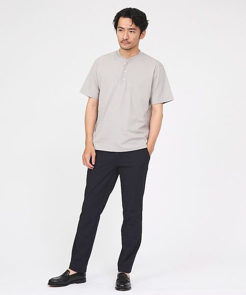 ABAHOUSE / アバハウス Tシャツ | 【SMART CLOSET】シルケット天竺 キーヘンリーネック Tシャツ / 接 | 詳細10