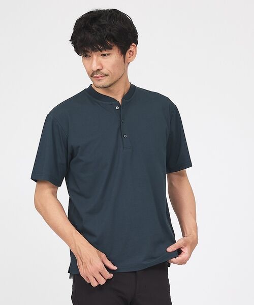 ABAHOUSE / アバハウス Tシャツ | 【SMART CLOSET】シルケット天竺 キーヘンリーネック Tシャツ / 接 | 詳細15