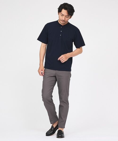 ABAHOUSE / アバハウス Tシャツ | 【SMART CLOSET】シルケット天竺 キーヘンリーネック Tシャツ / 接 | 詳細20