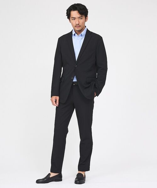 ABAHOUSE / アバハウス スラックス・ドレスパンツ | 【接触冷感/セットアップ対応】ナイロンジャガード ストレッチ スラックス【予約】 | 詳細16