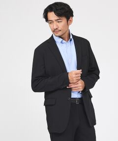 ABAHOUSE / アバハウス テーラードジャケット | 【接触冷感/セットアップ対応】ナイロンジャガード ストレッチ シングルジャケット