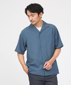 ABAHOUSE / アバハウス シャツ・ブラウス | 楊柳 オープンカラー 半袖シャツ【予約】