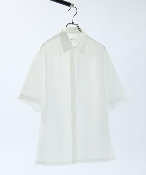ABAHOUSE / アバハウス シャツ・ブラウス | ハイパーストレッチ　クレープ半袖シャツ / シアーシャツ | 詳細5