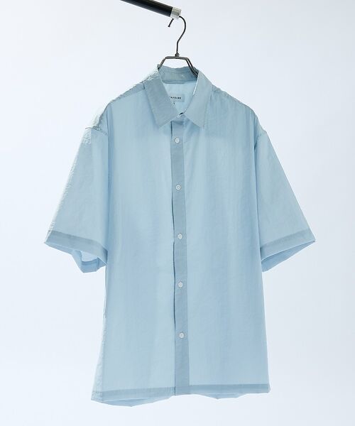ABAHOUSE / アバハウス シャツ・ブラウス | ハイパーストレッチ　クレープ半袖シャツ / シアーシャツ | 詳細15