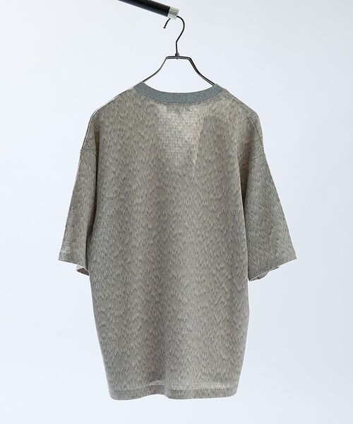 ABAHOUSE / アバハウス Tシャツ | CREPE JERSEY ヘンリーネック スキッパーTシャツ【予約】 | 詳細5