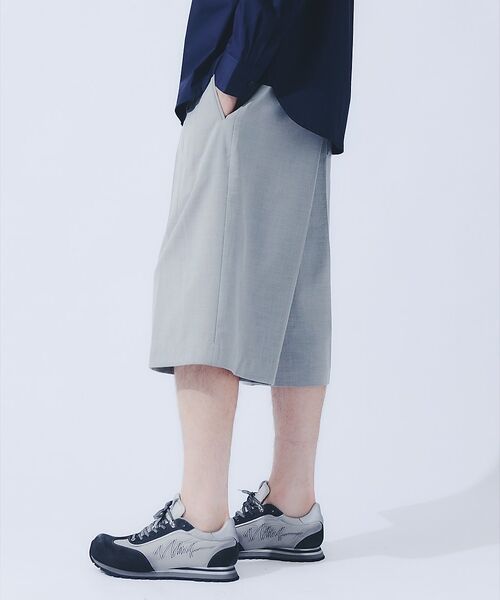 ABAHOUSE / アバハウス ショート・ハーフ・半端丈パンツ | TRシャンブレー ワイドショートパンツ / クロップドスラックス【予約】 | 詳細6
