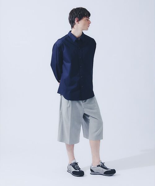 ABAHOUSE / アバハウス ショート・ハーフ・半端丈パンツ | TRシャンブレー ワイドショートパンツ / クロップドスラックス【予約】 | 詳細7