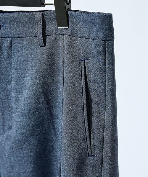 ABAHOUSE / アバハウス ショート・ハーフ・半端丈パンツ | TRシャンブレー ワイドショートパンツ / クロップドスラックス【予約】 | 詳細11
