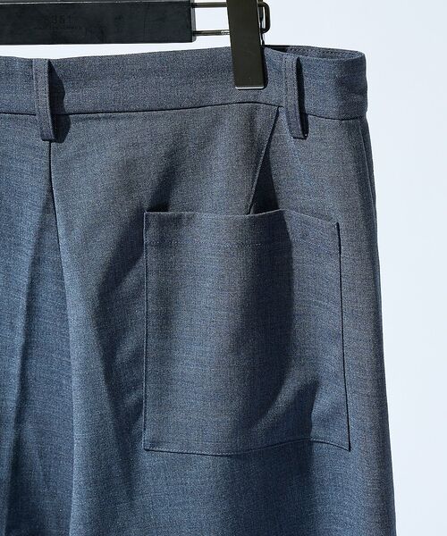 ABAHOUSE / アバハウス ショート・ハーフ・半端丈パンツ | TRシャンブレー ワイドショートパンツ / クロップドスラックス【予約】 | 詳細14