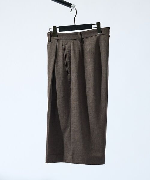 ABAHOUSE / アバハウス ショート・ハーフ・半端丈パンツ | TRシャンブレー ワイドショートパンツ / クロップドスラックス【予約】 | 詳細24