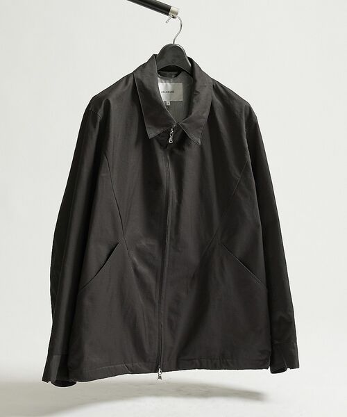 ABAHOUSE / アバハウス ブルゾン | COTTON NYLON ダブルジップブルゾン / オーバーサイズ【予約】（ブラック）