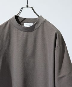 ABAHOUSE / アバハウス Tシャツ | 【通気・速乾・ストレッチ】BREEZE MESH モックネックTシャツ【予約】